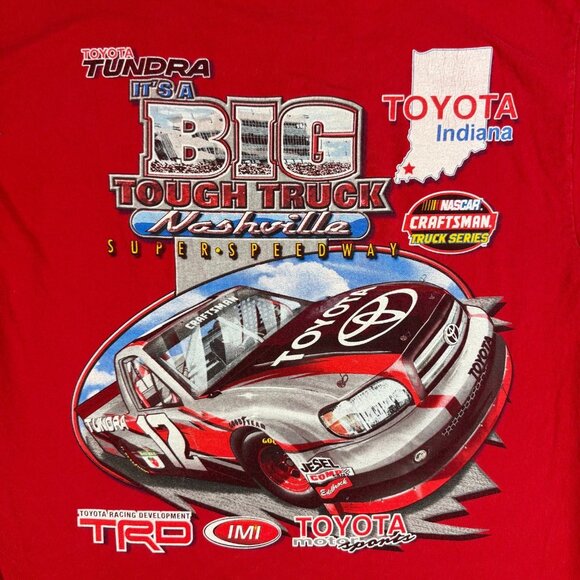 Vintage NASCAR Shirt Men's Large Nashville Craftsman Truck Series Toyota Tundra - Picture 5 of 8